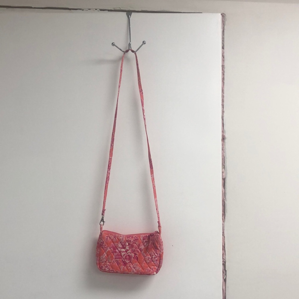 Vera Bradley Small Crossbody Pink and Coral